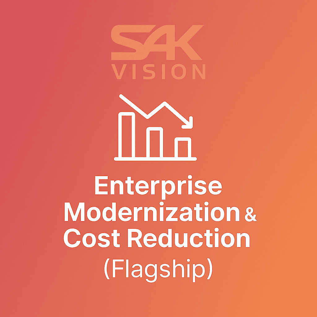 Enterprise modernization solutions for cost reduction and efficiency